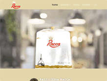 Tablet Screenshot of pasticceriaracca.it